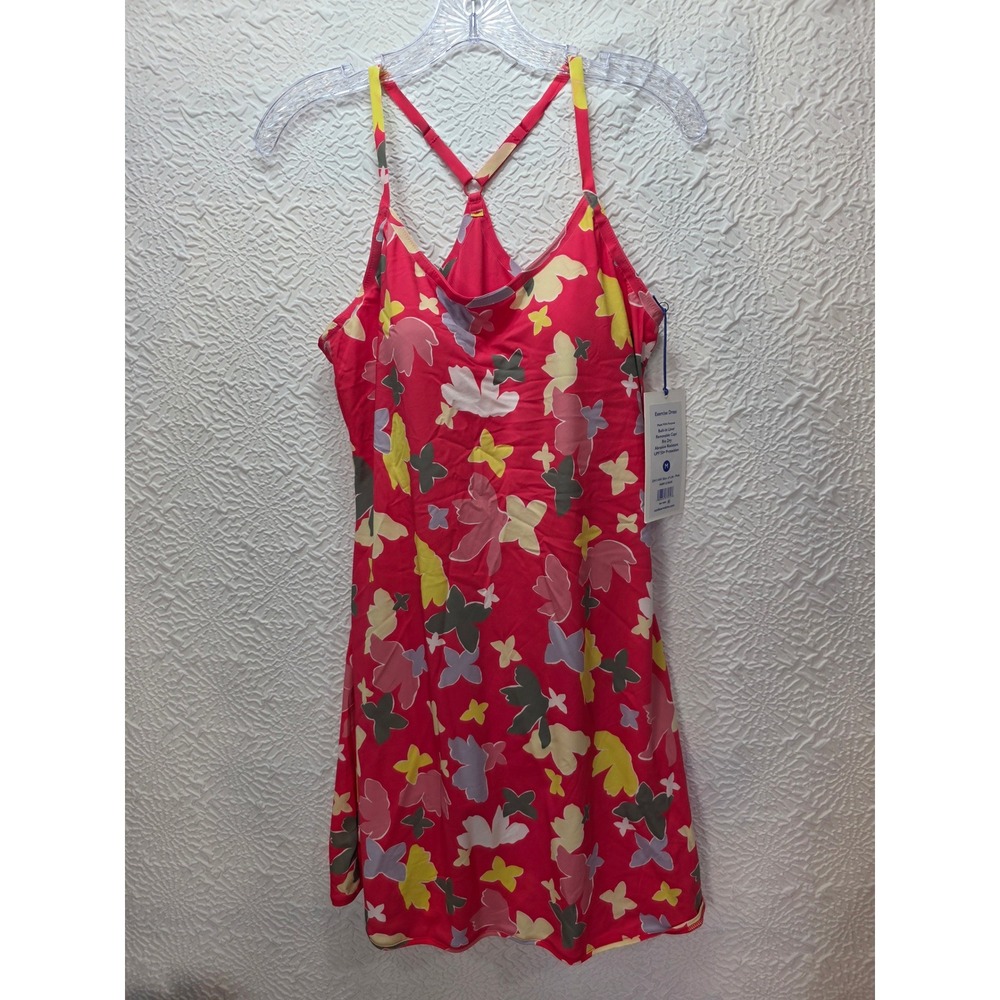 Outdoor Voices Exercise Dress Women Medium Pink Slice of Life NWT Floral Shorts